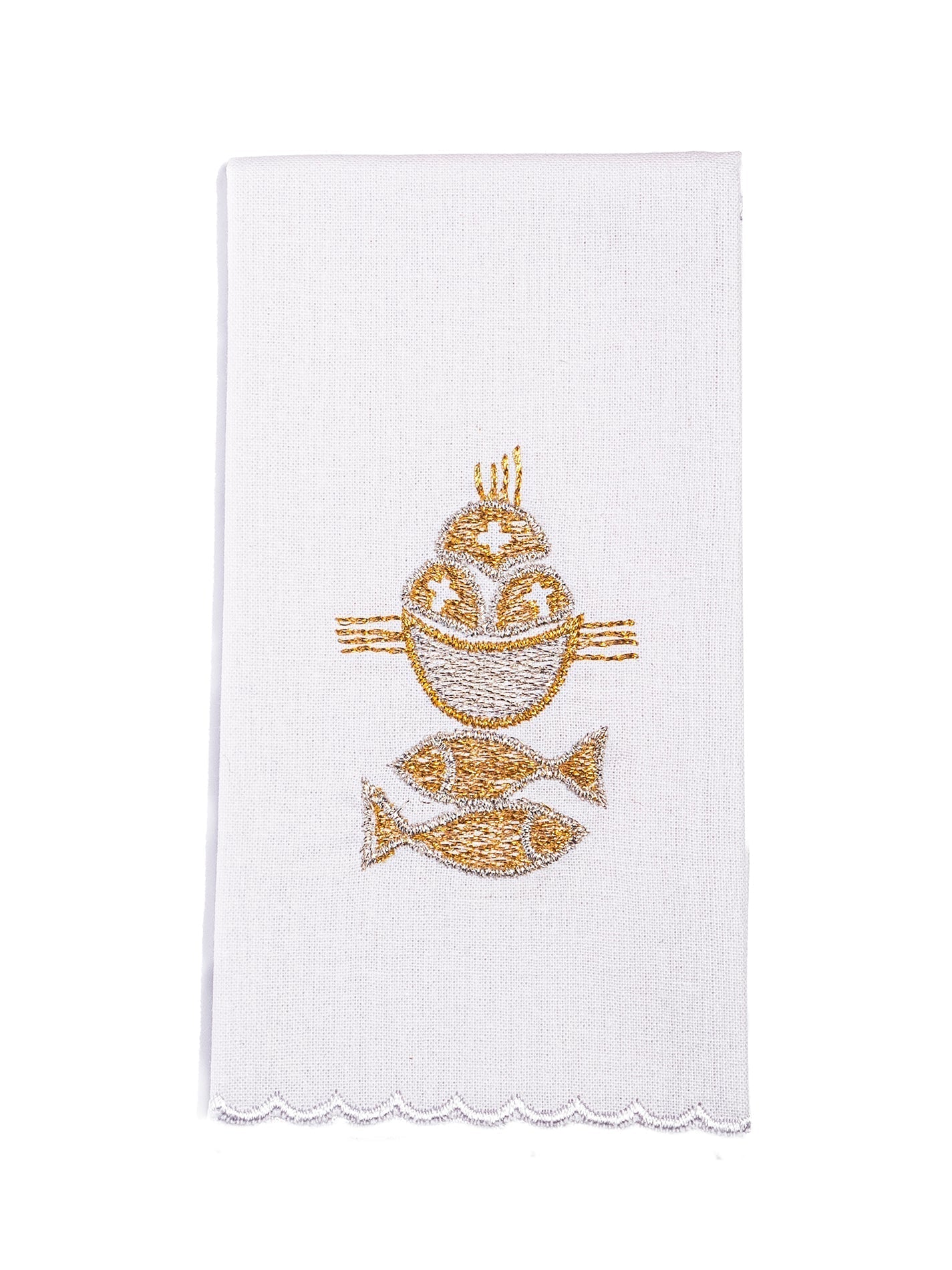 Chalice Linens Embroidered Fish Symbol - Image 4