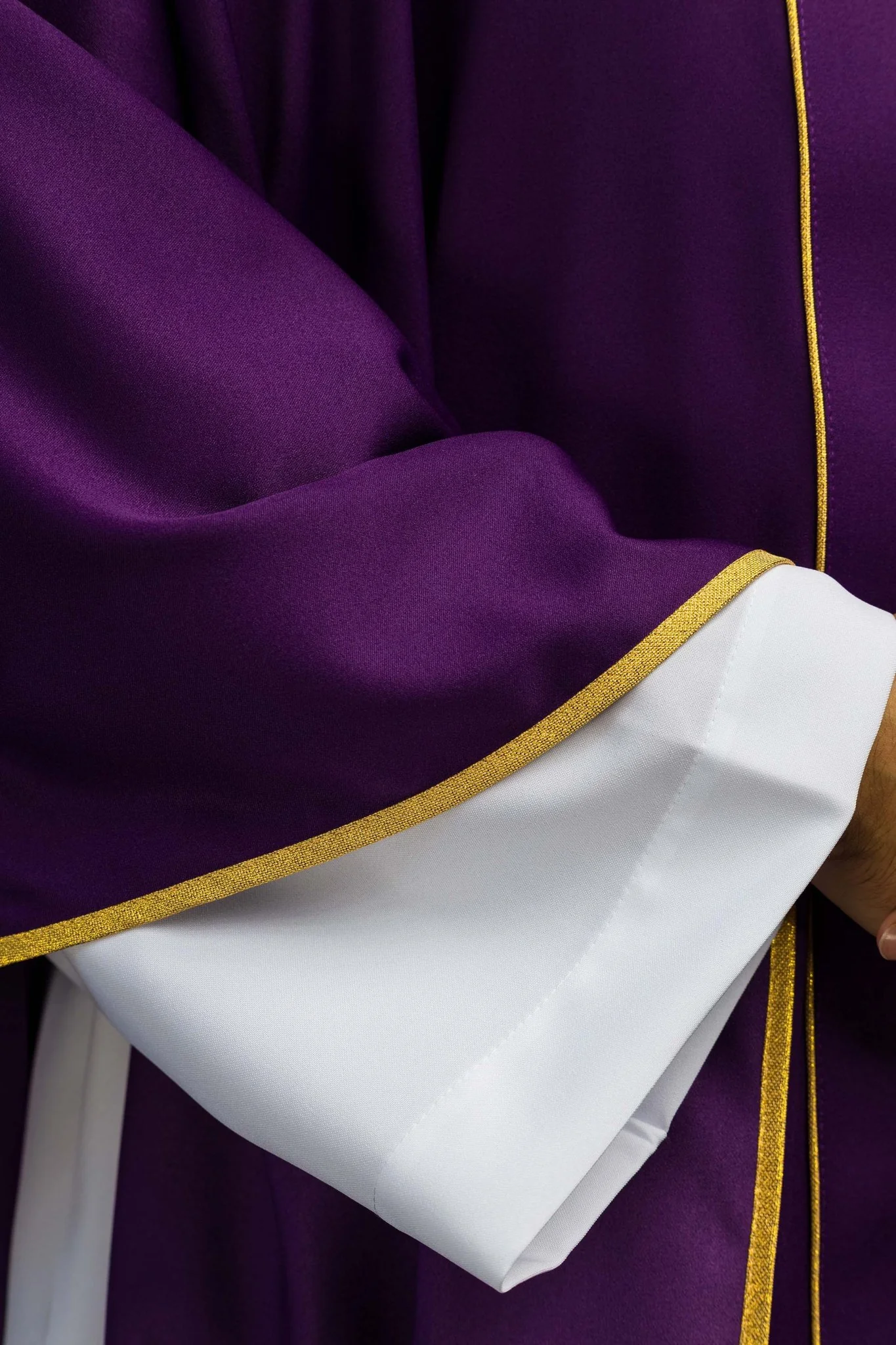 Chasuble Cross and Ears of Wheat in purple - Image 4