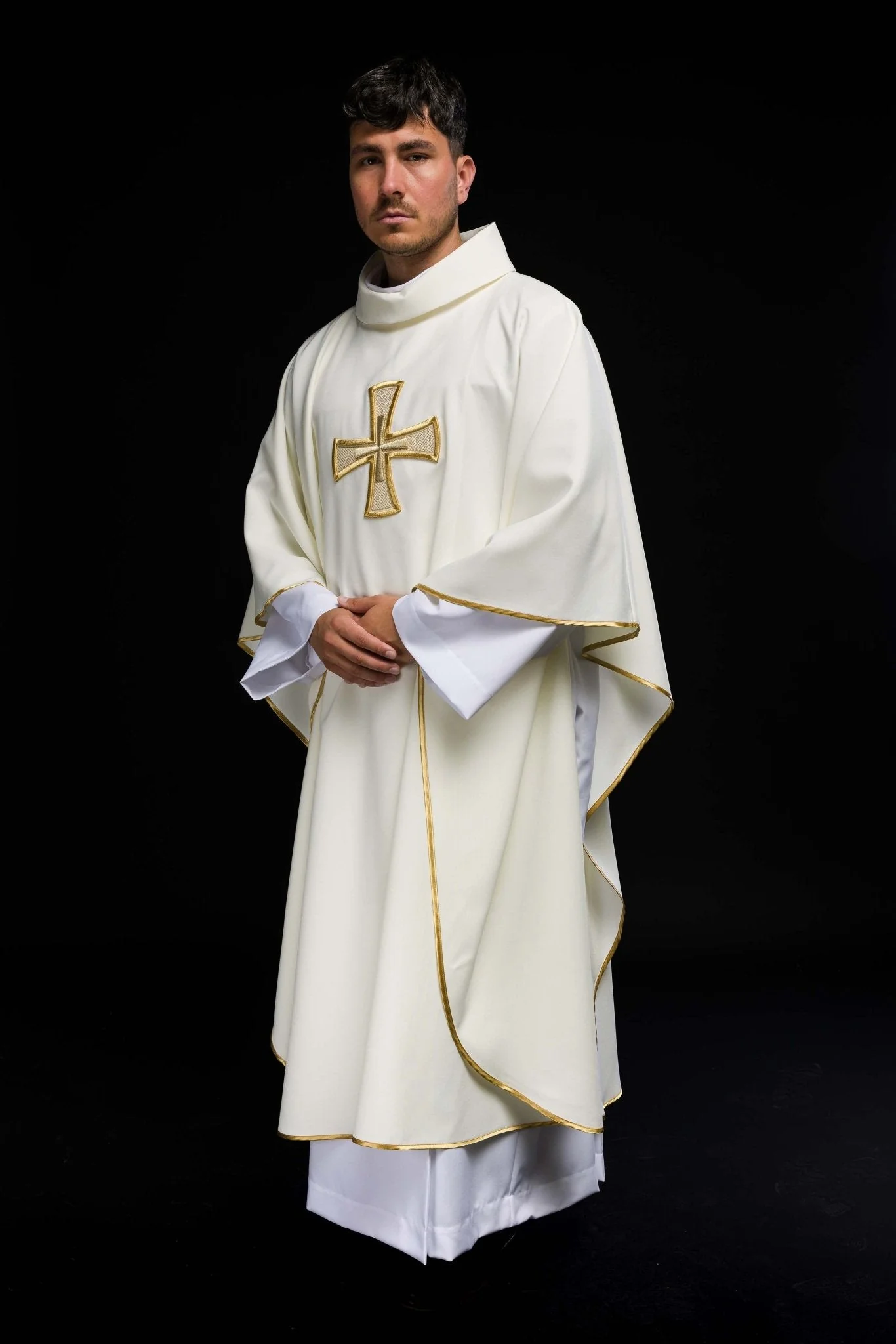Chasuble embroidered with ecru Cross - Image 7
