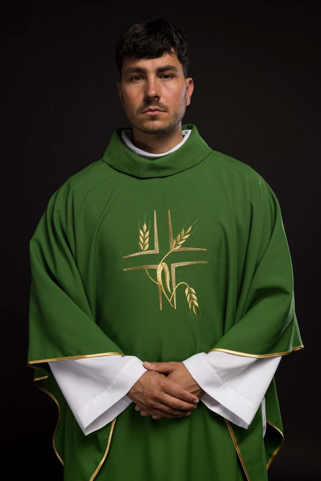 Chasuble embroidered with Green Cross