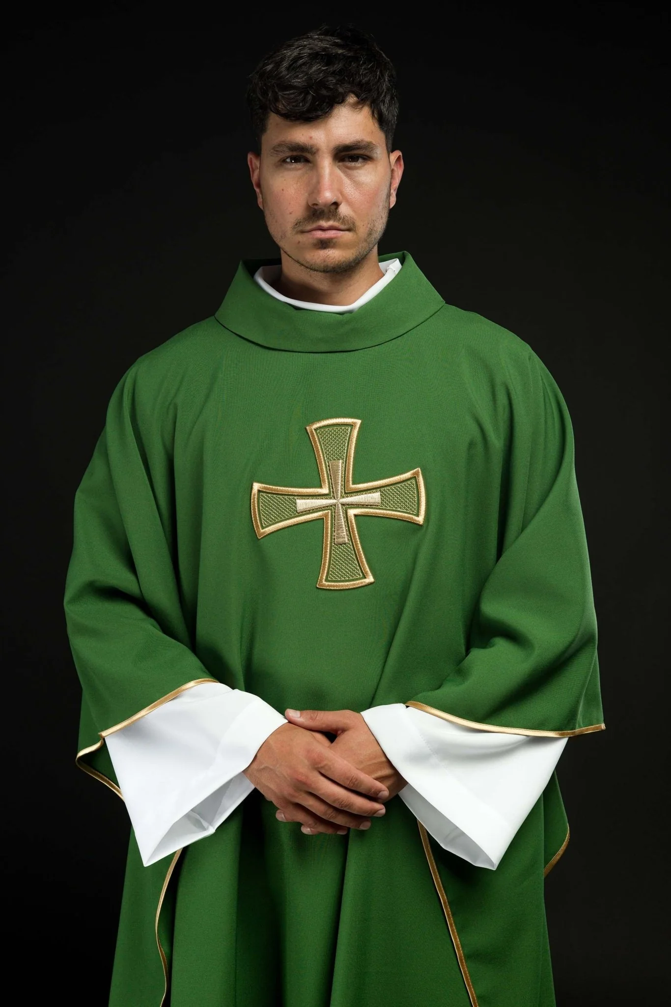 Chasuble embroidered with Green Cross