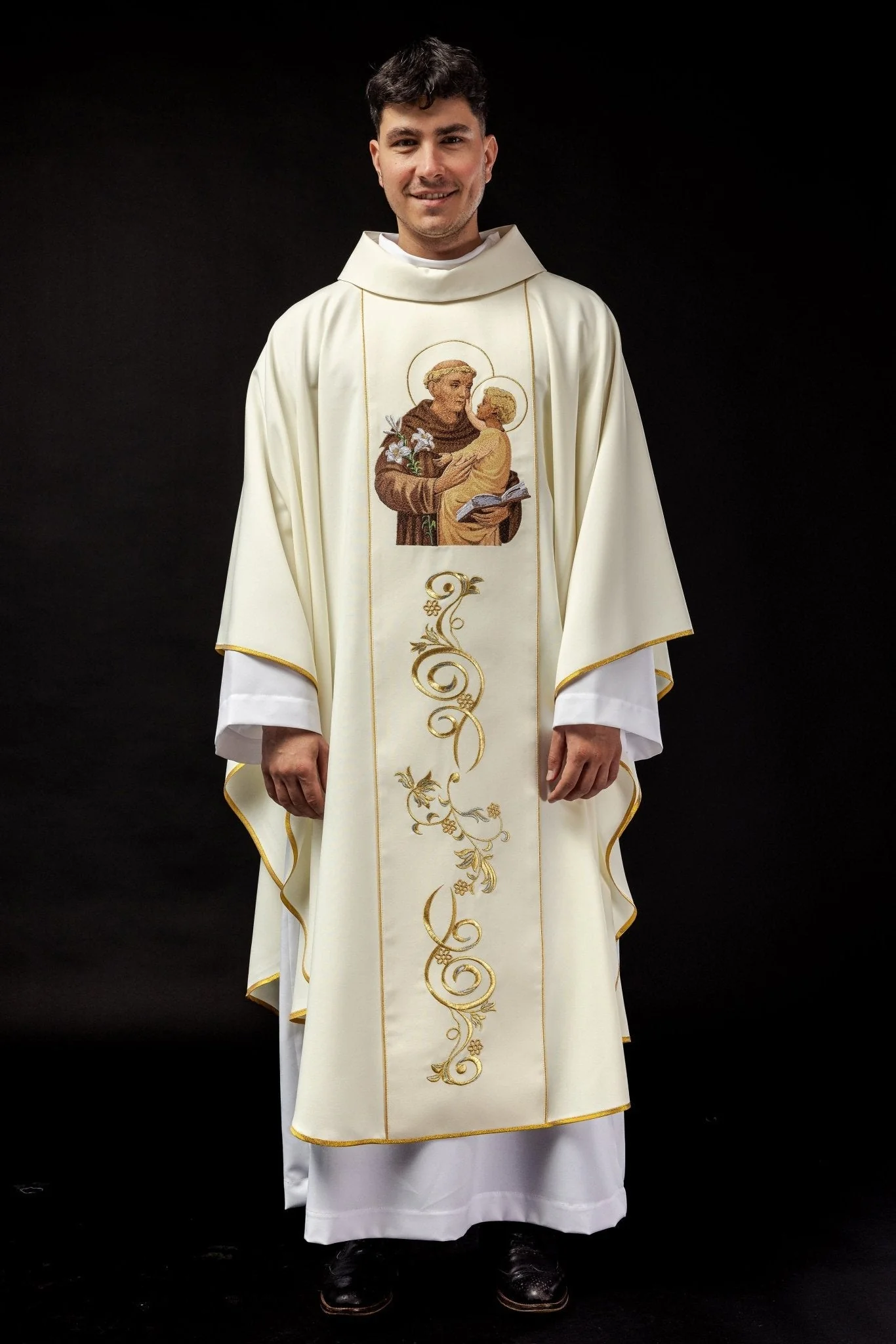 Chasuble embroidered with the image of Saint Anthony - Image 2