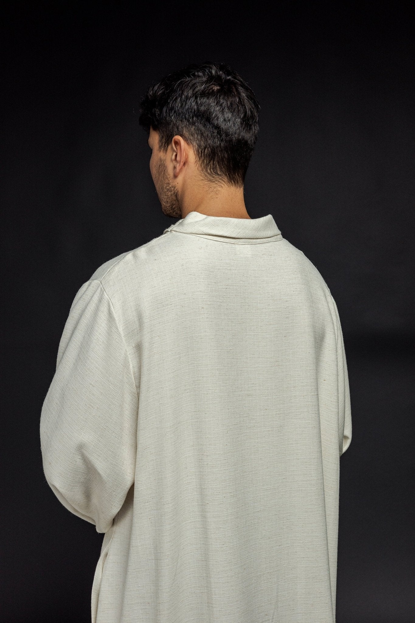 Clergy alb made of natural weaved fabric - Image 7