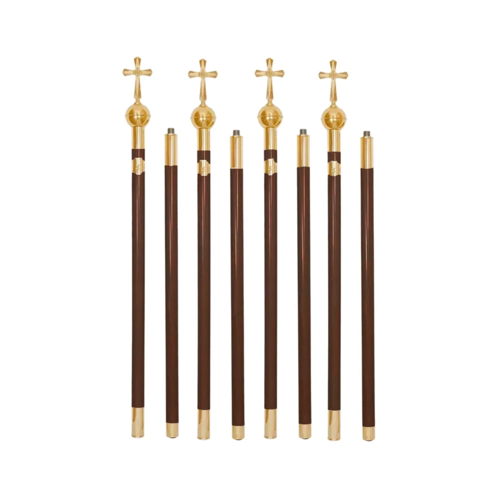 Dark wood canopy support spars (4 pcs)