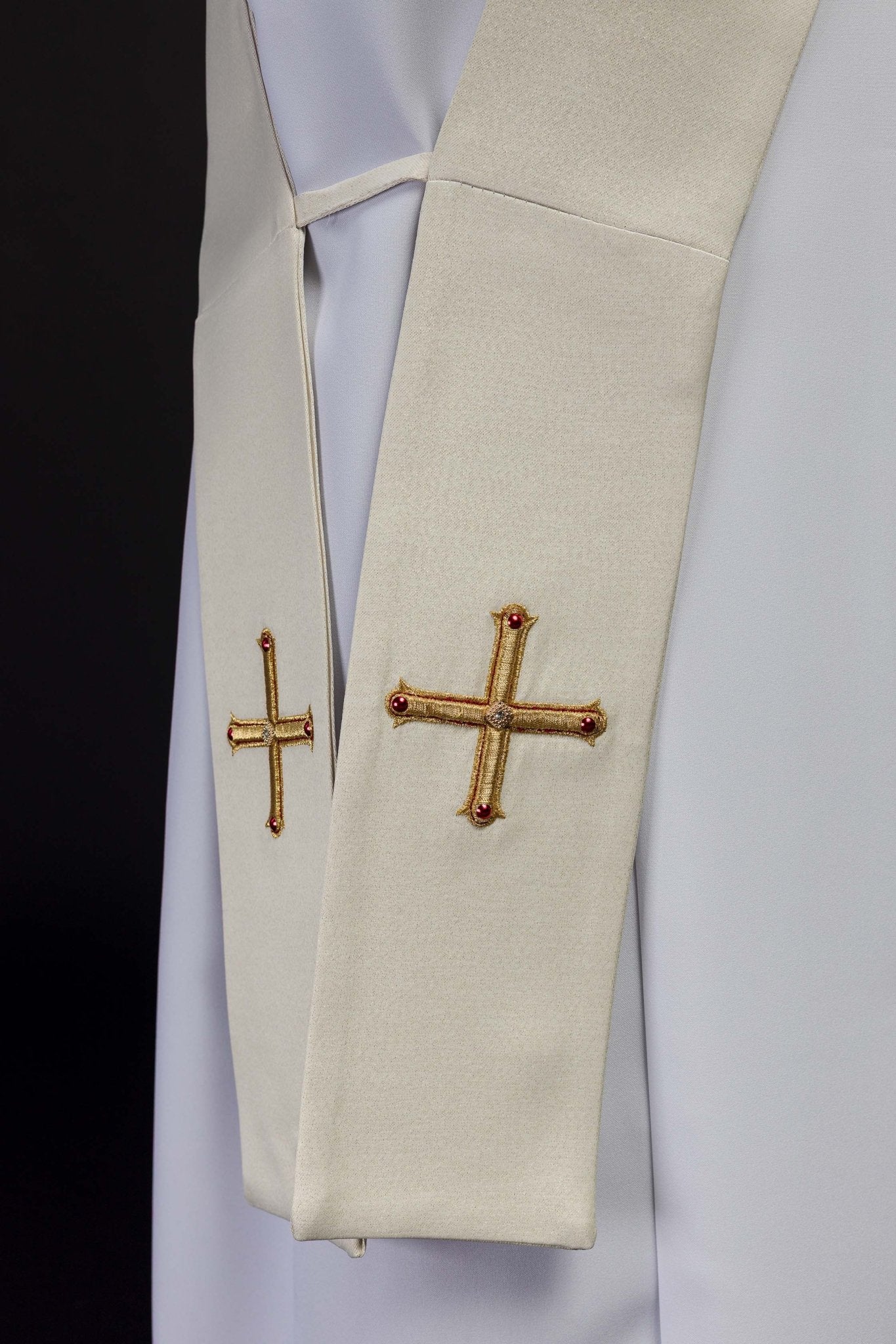 Deacon stole embroidered with a Cross - Image 3