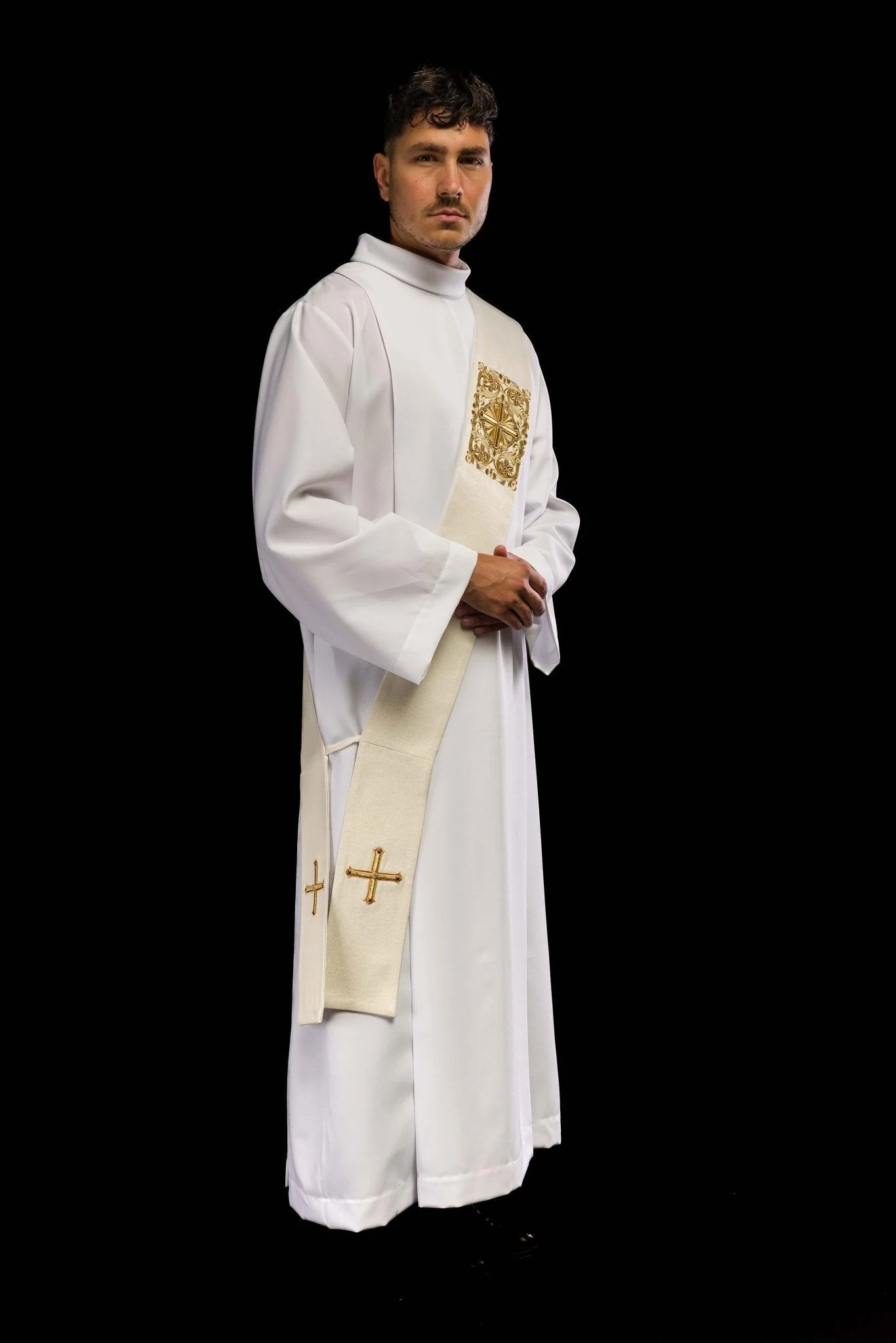 Deacon stole embroidered with a Cross - Image 6