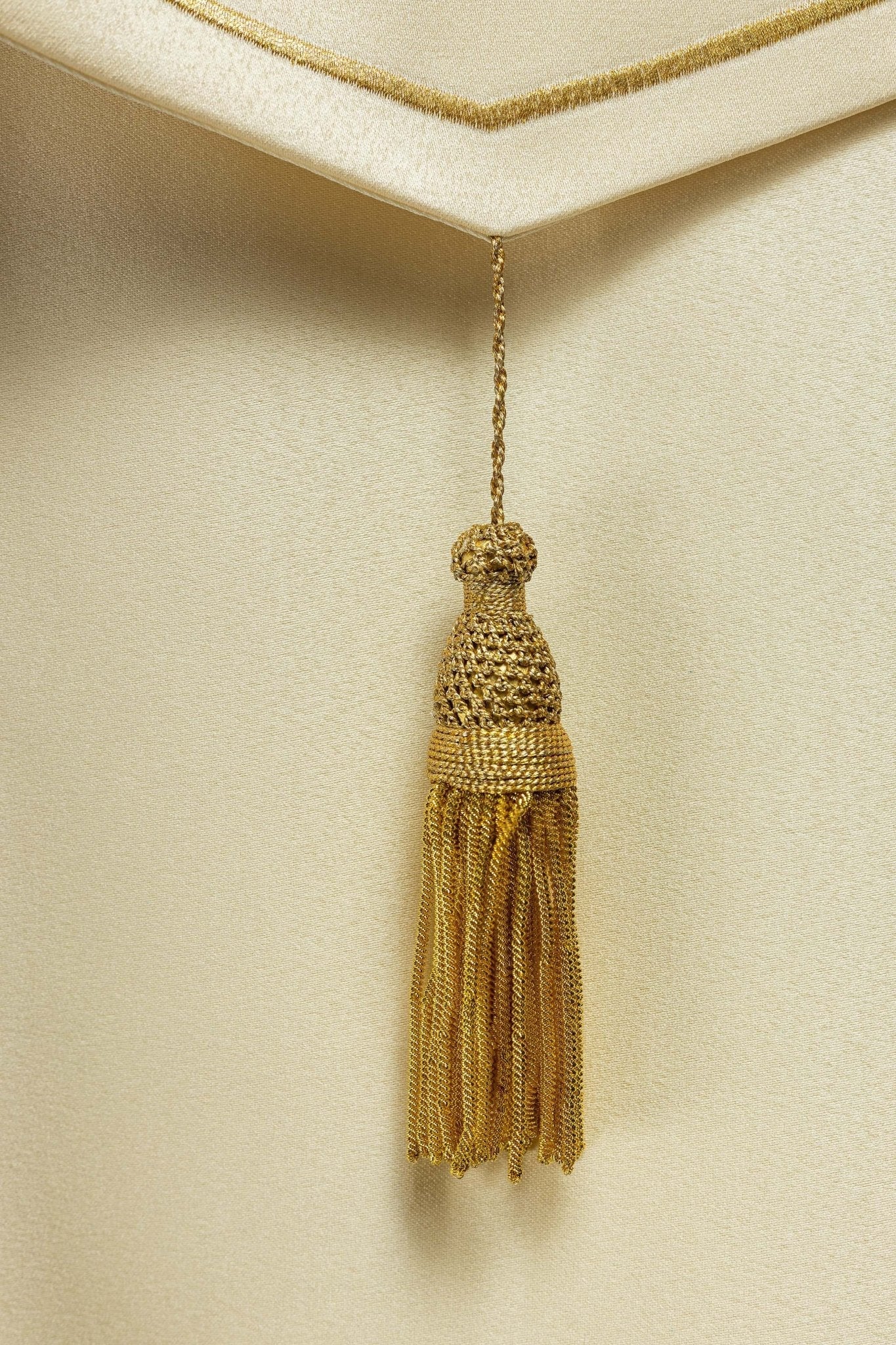 Ecru clergy cope with gold Chalice embroidery - Image 4