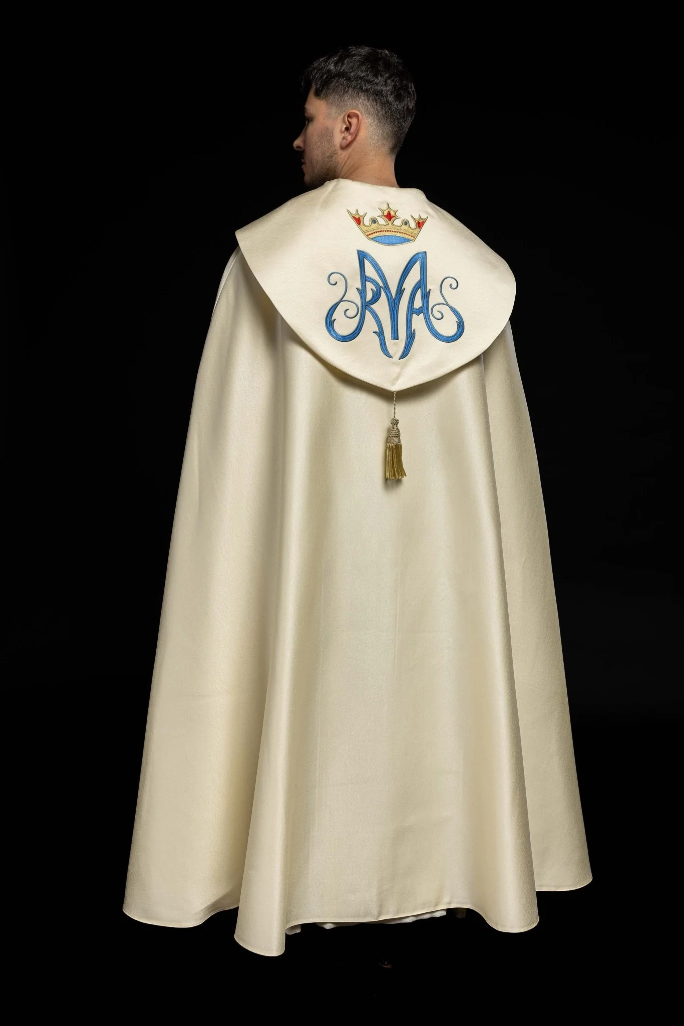 Ecru Marian embroidered cope - Image 4