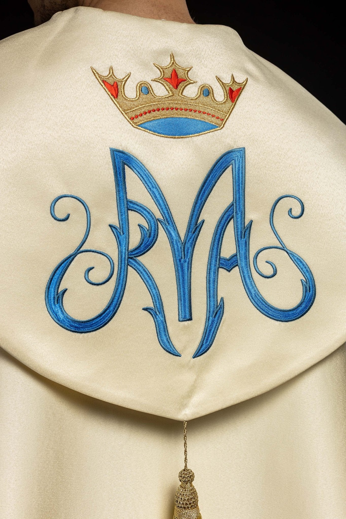 Ecru Marian embroidered cope - Image 7