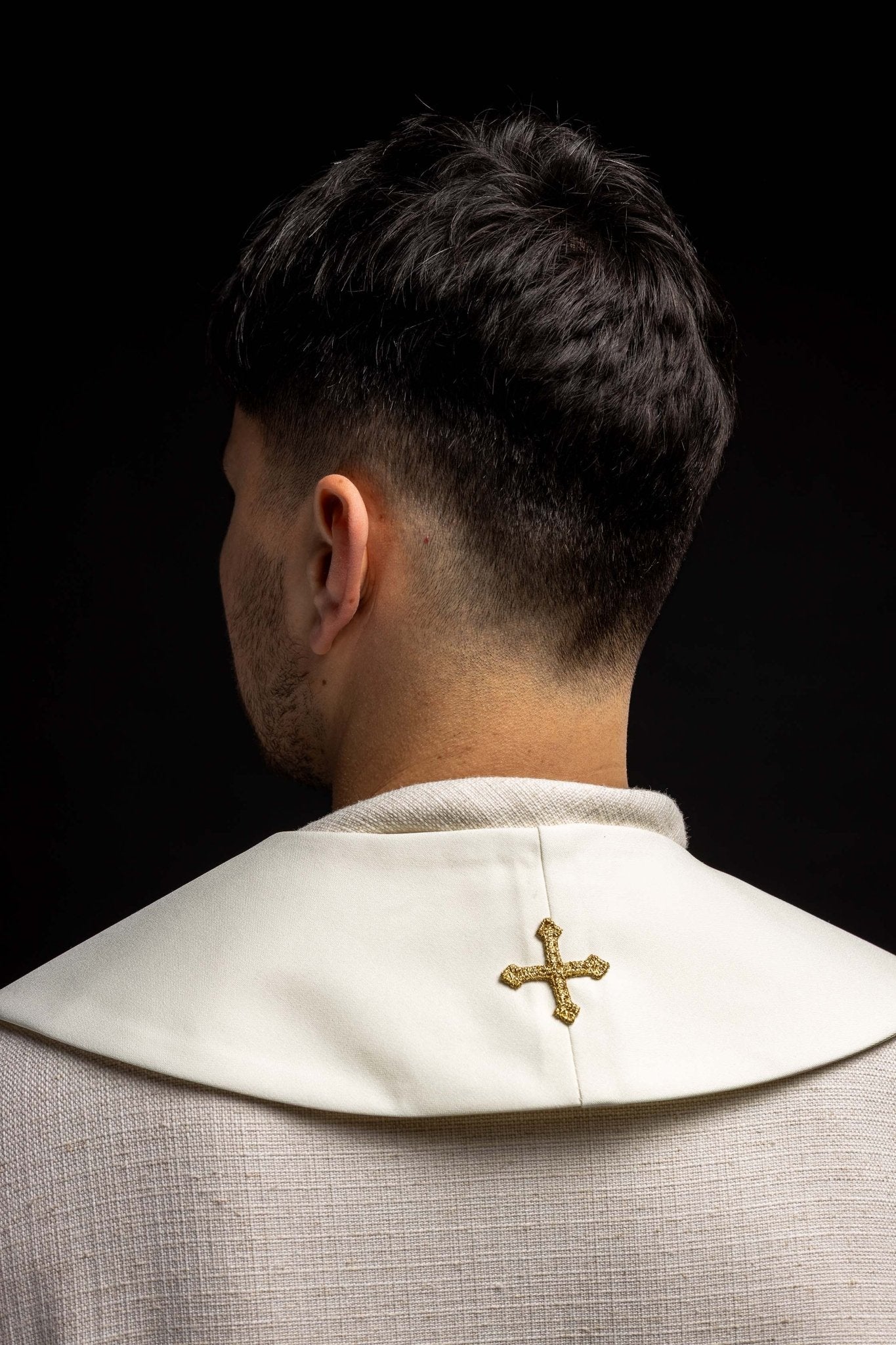 Ecru Marian priestly stole - Image 3