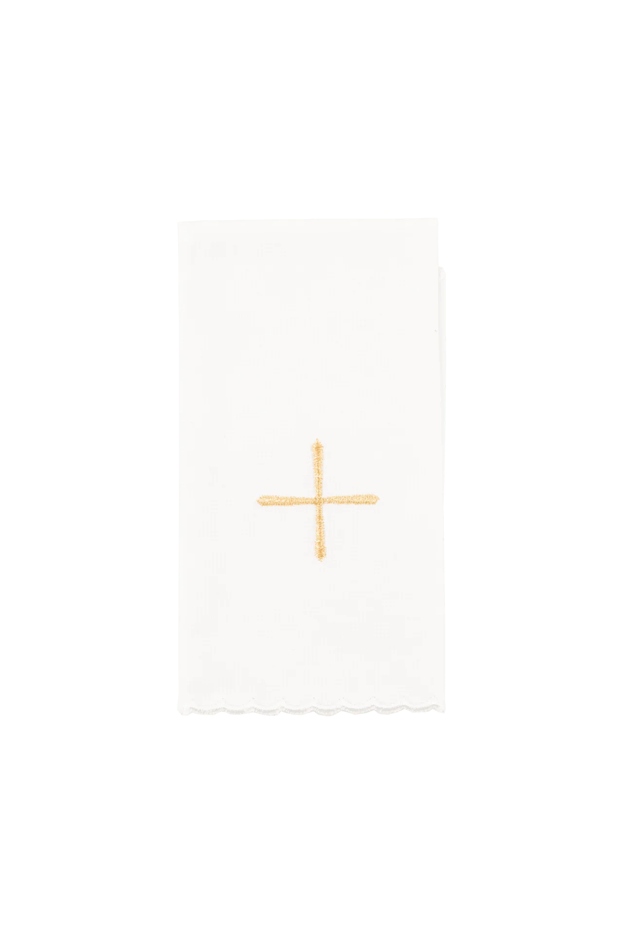 Embroidered chalice linens set green velvet - Image 3