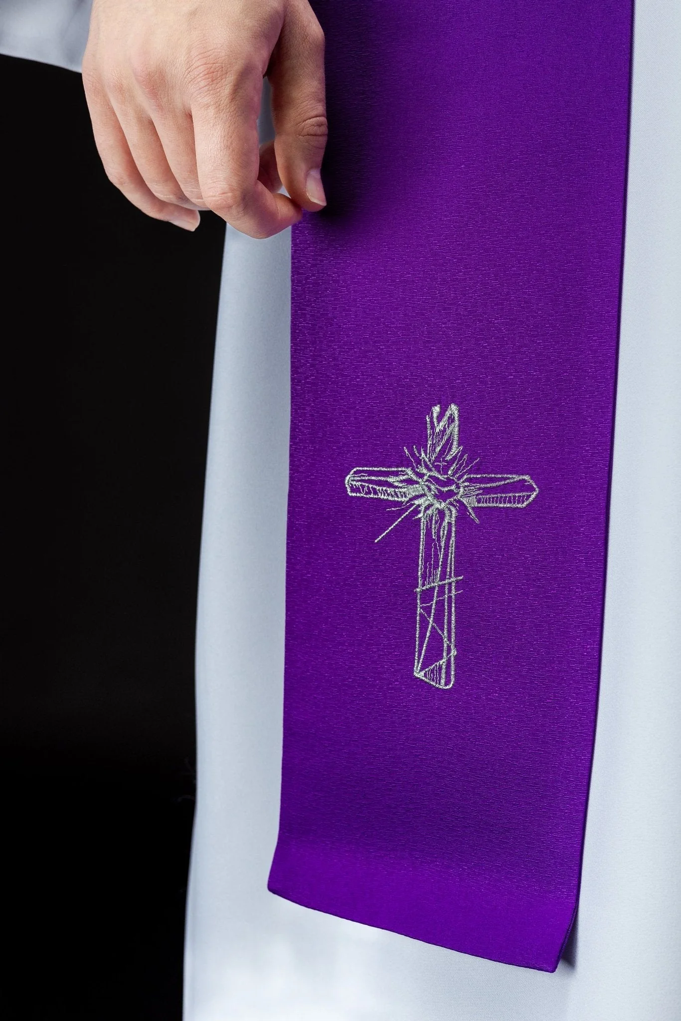 Embroidered stole for Lent with Jesus - Image 3