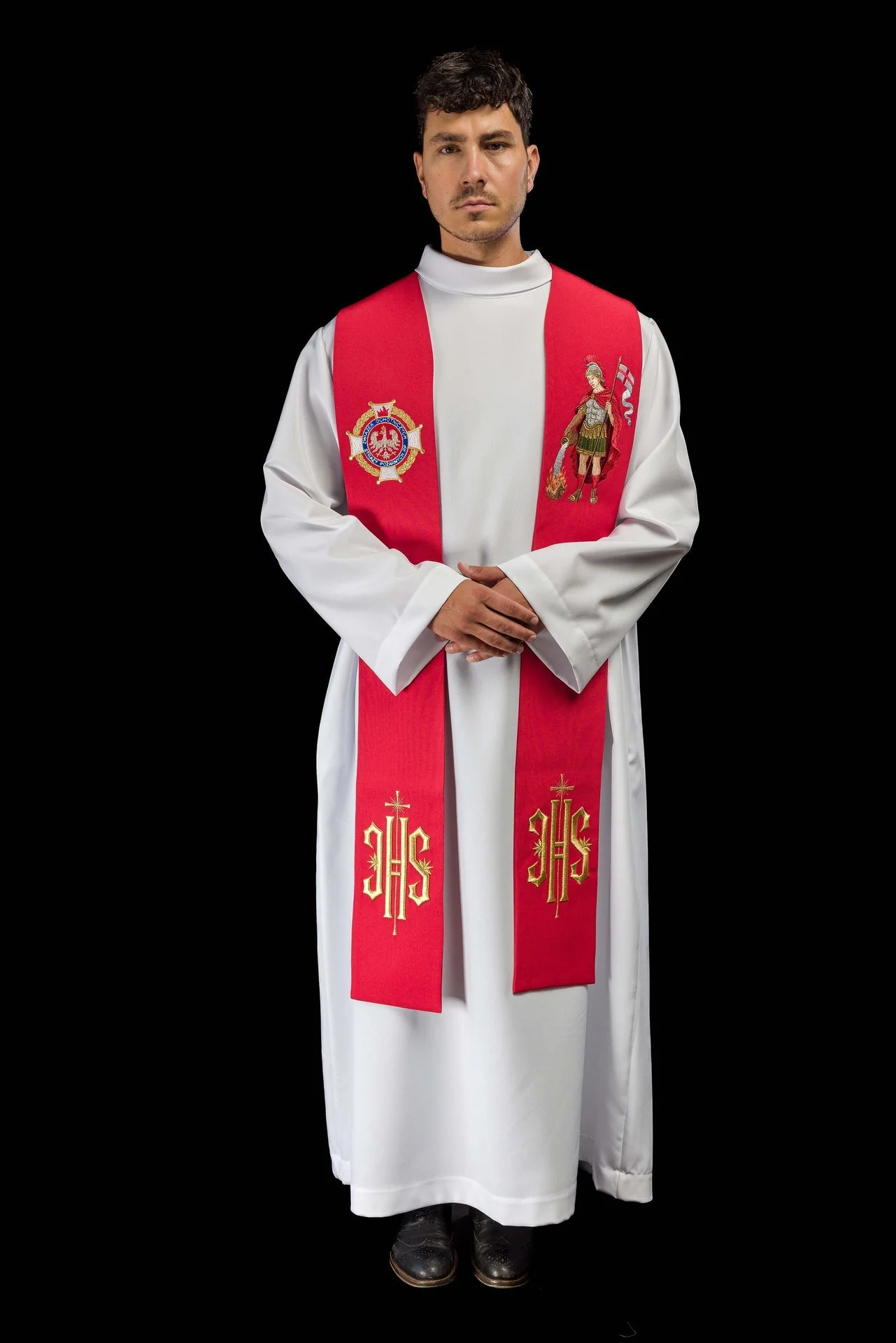 Embroidered Stole with an Image of Saint Florian - Image 7