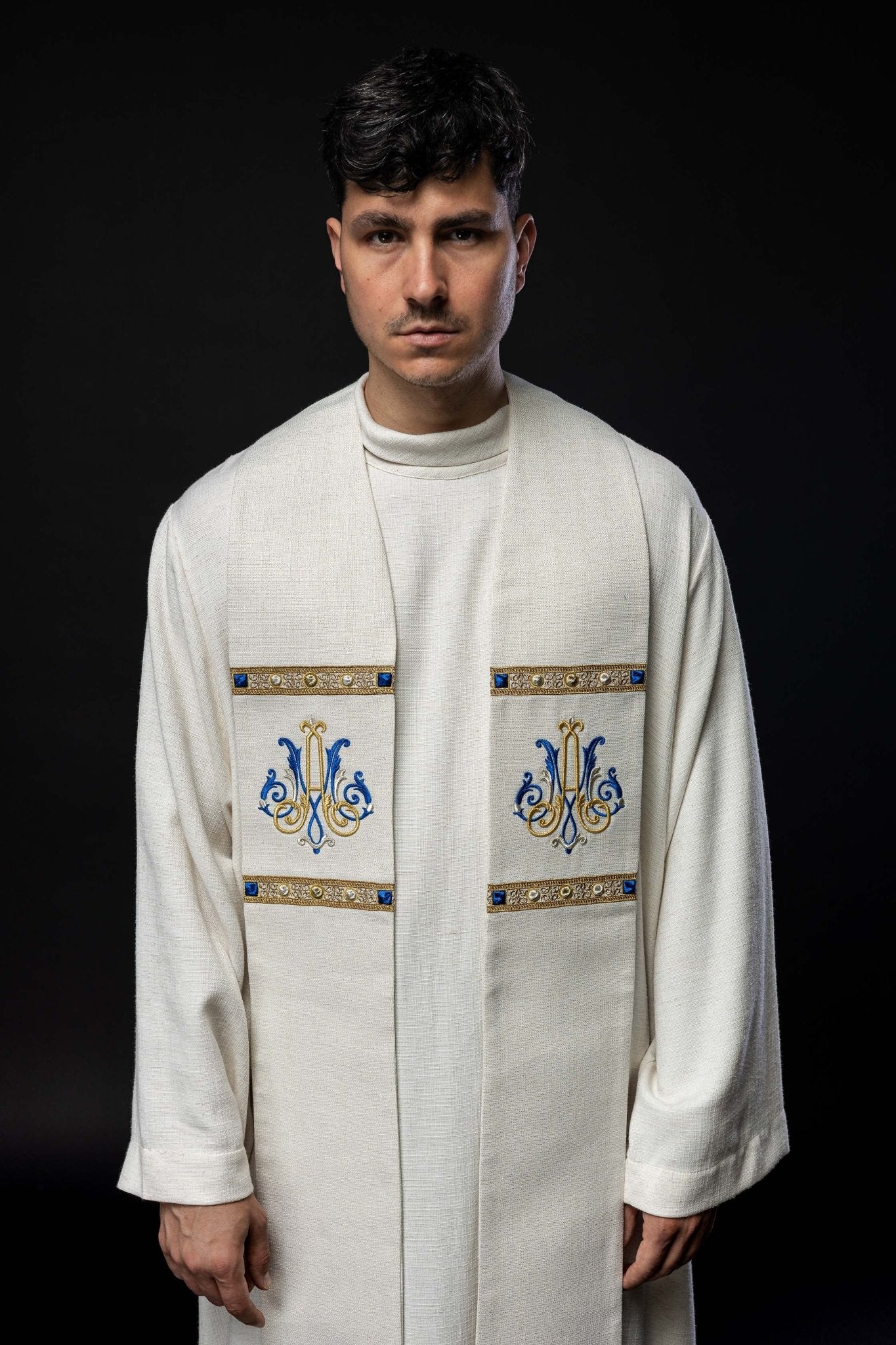Embroidered Stole with Marian Symbol - Image 2