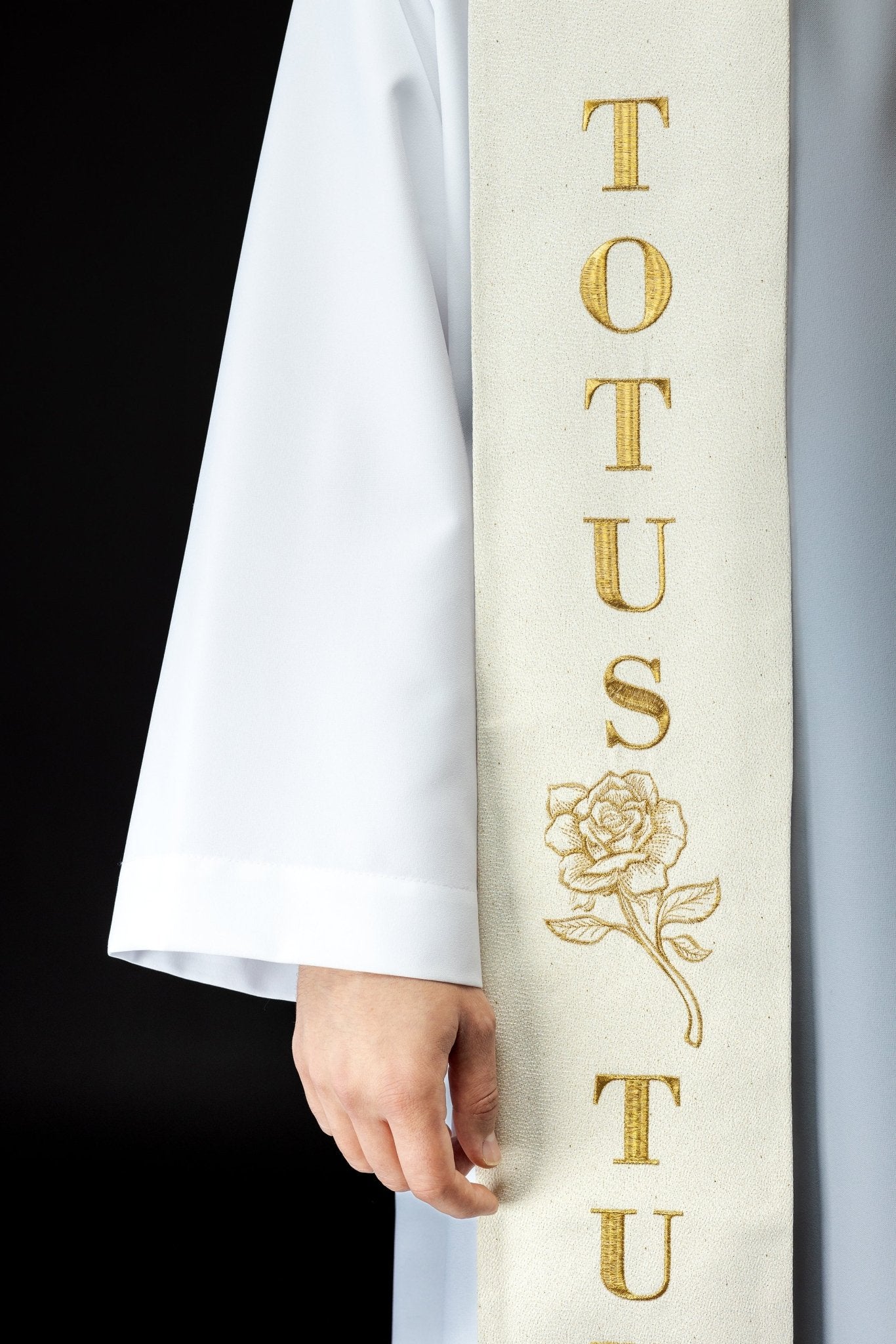 Embroidered stole with the image of Saint John Paul II - Image 4