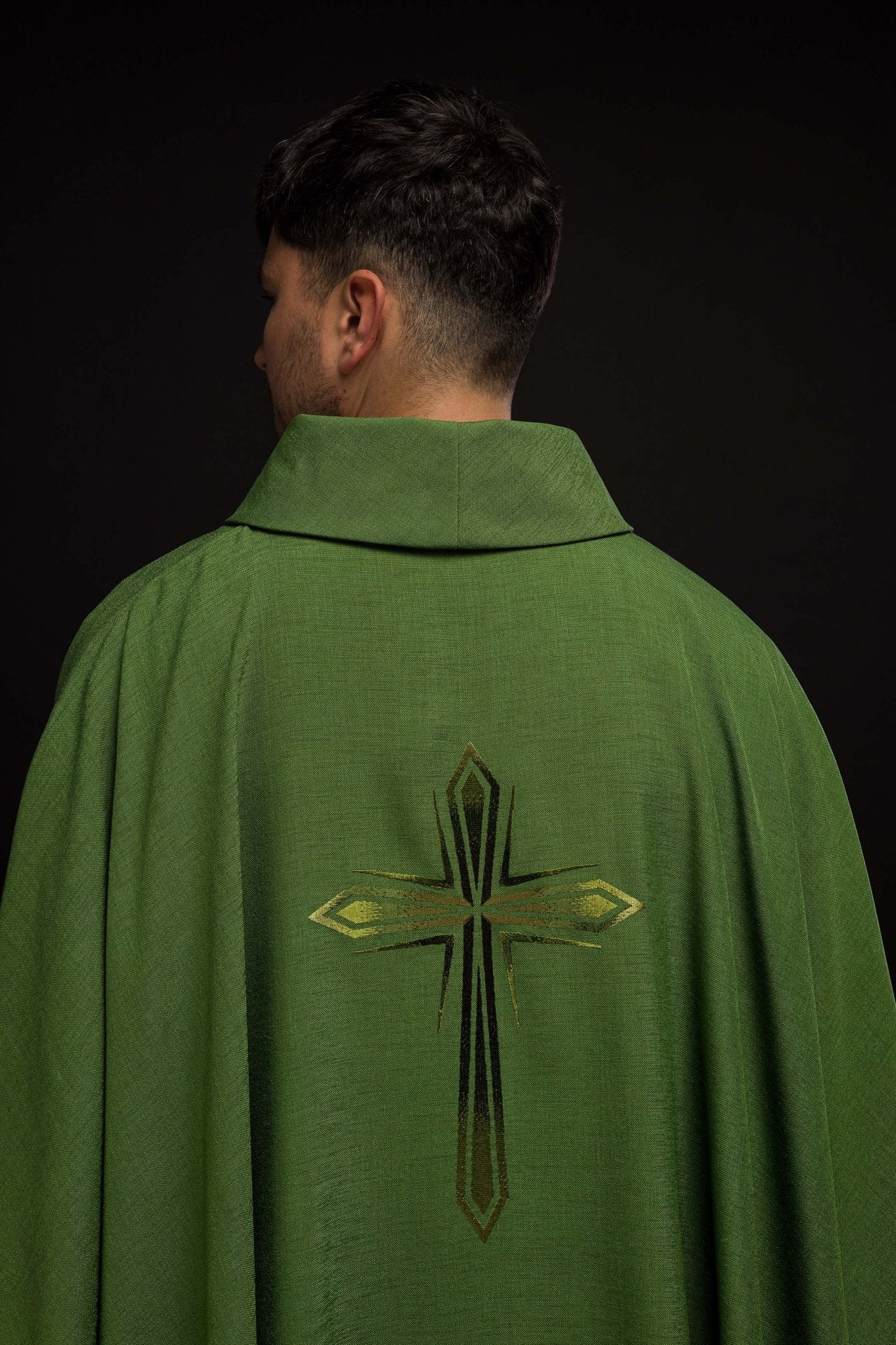 Green chasuble with green cross - Image 6