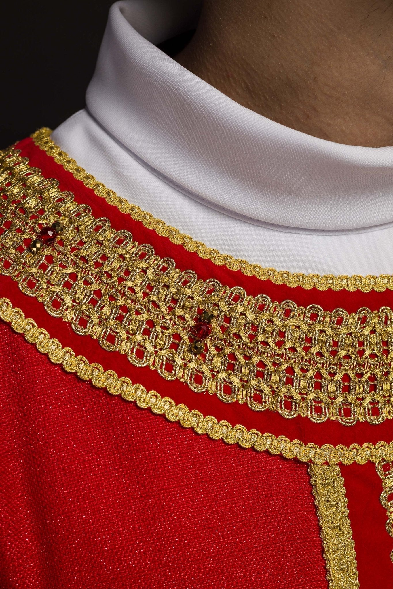 Handmade chasuble with natural stones Handmade 7001 - Image 3