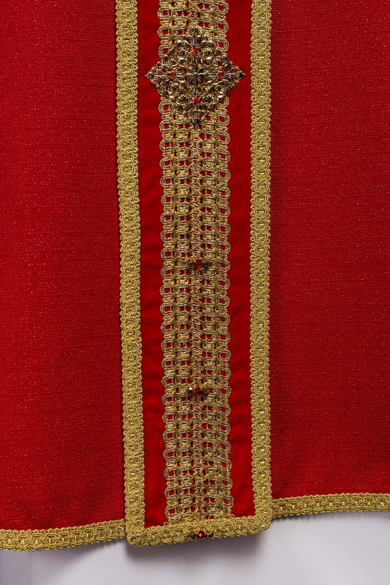 Handmade chasuble with natural stones Handmade 7001 - Image 6