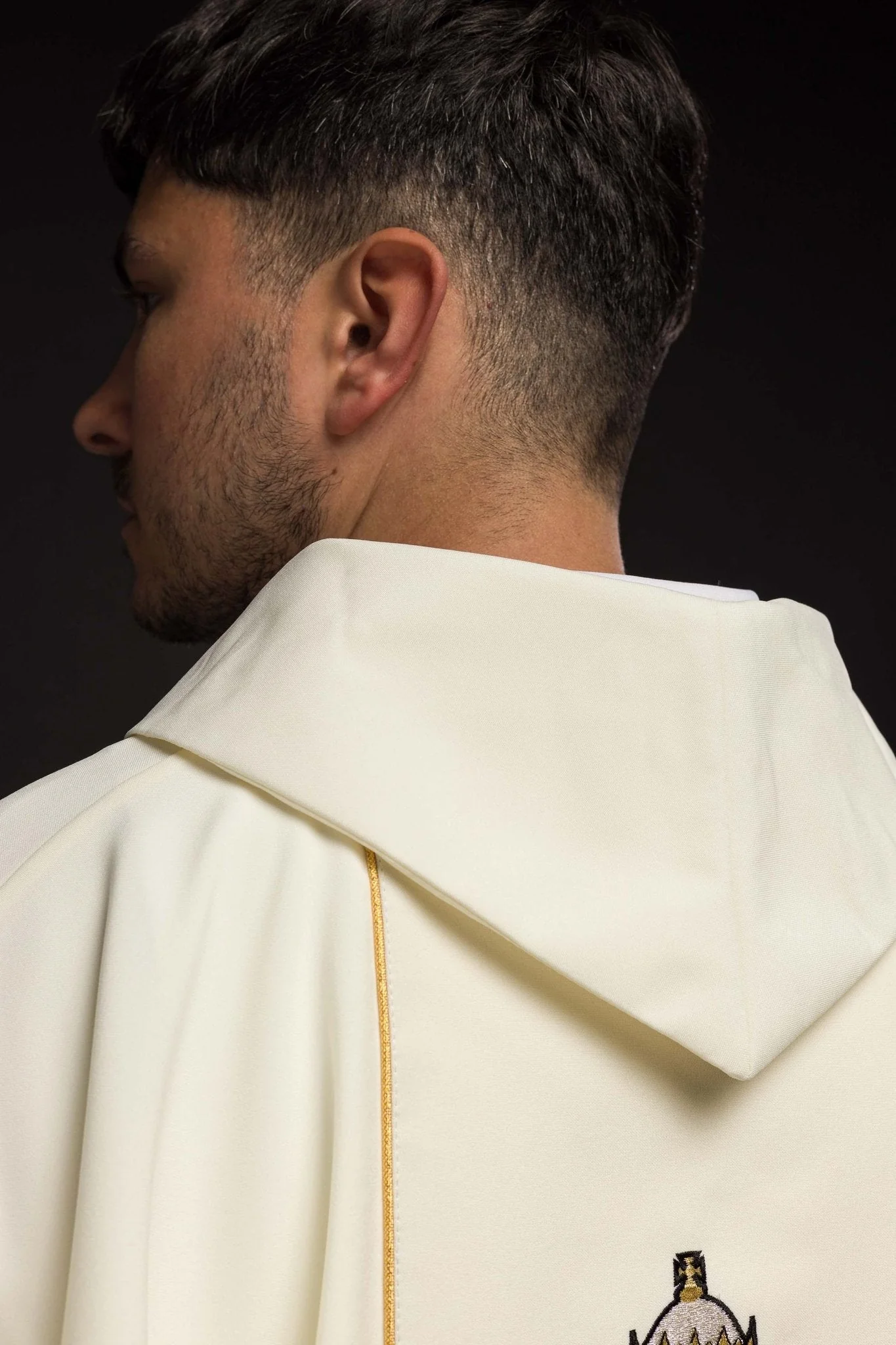 Liturgical Chasuble + Liturgical Stole Ecru - Image 6