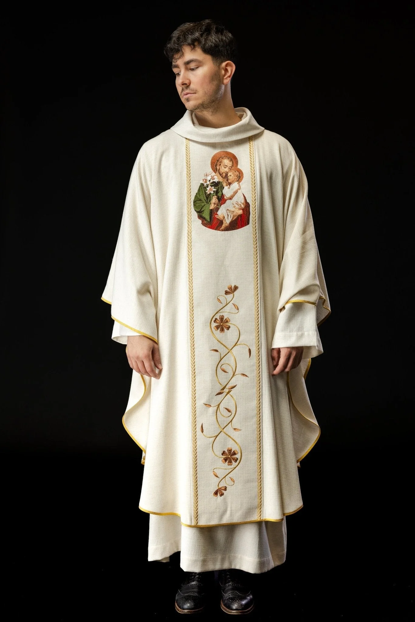 Chasuble with Embroidered image of the St. Joseph - Image 2