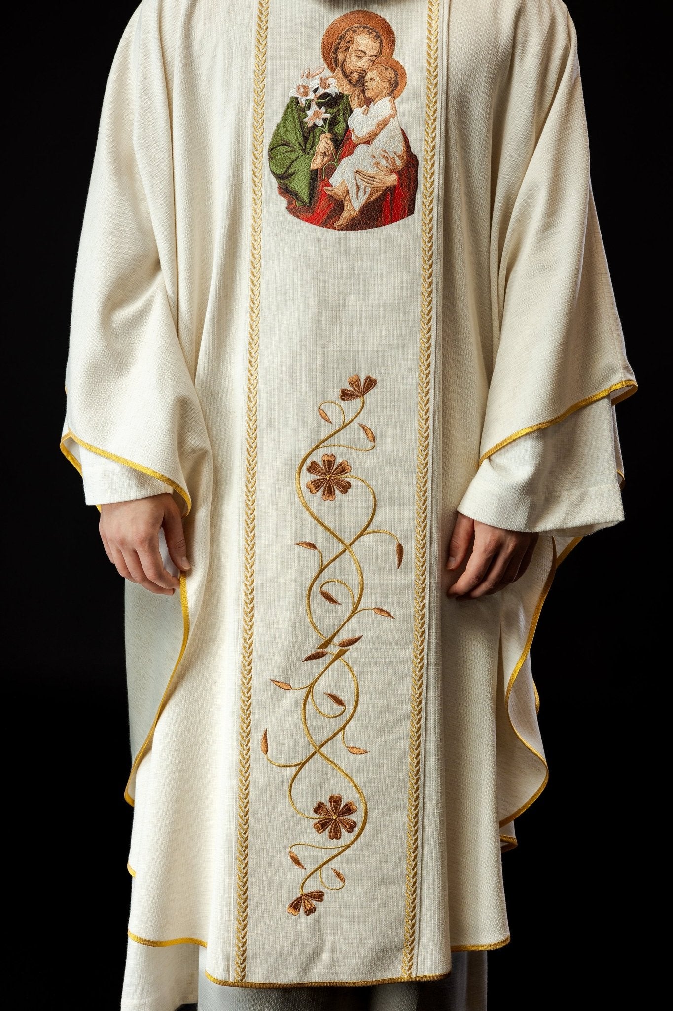 Chasuble with Embroidered image of the St. Joseph - Image 4