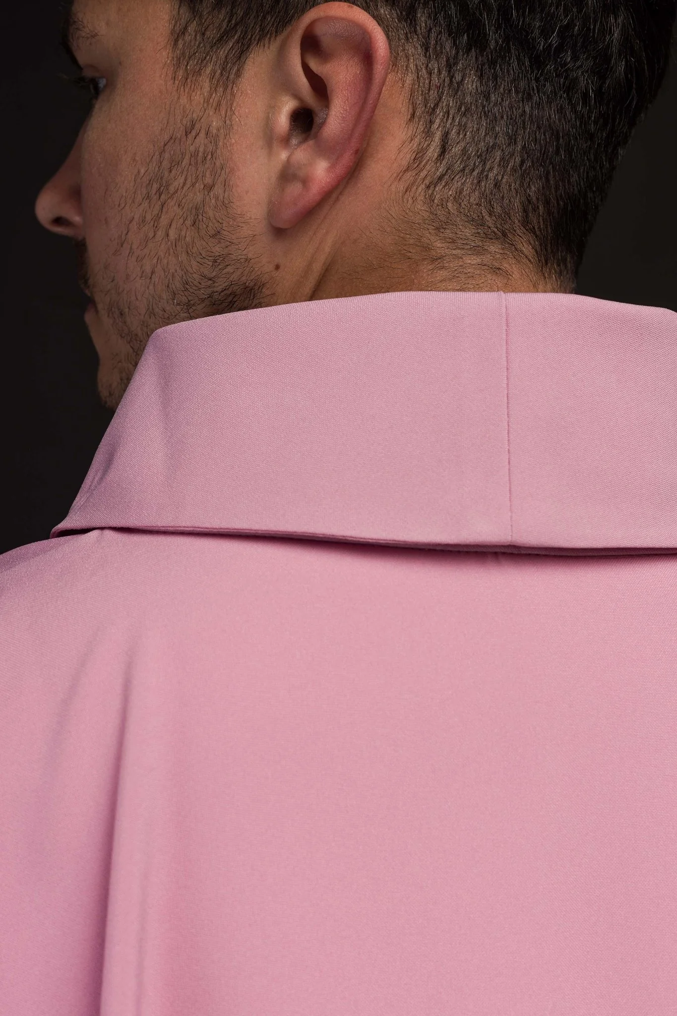 Pink chasuble embroidered with the symbol of Cross IHS - Image 5