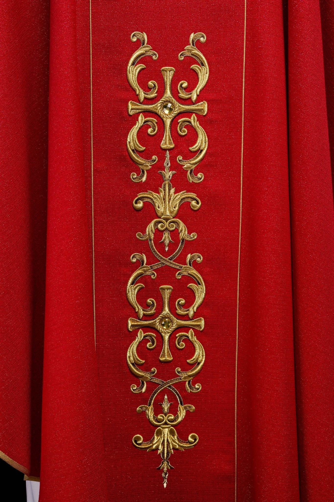 Richly embroidered chasuble with the image of Saint Florian - Image 15