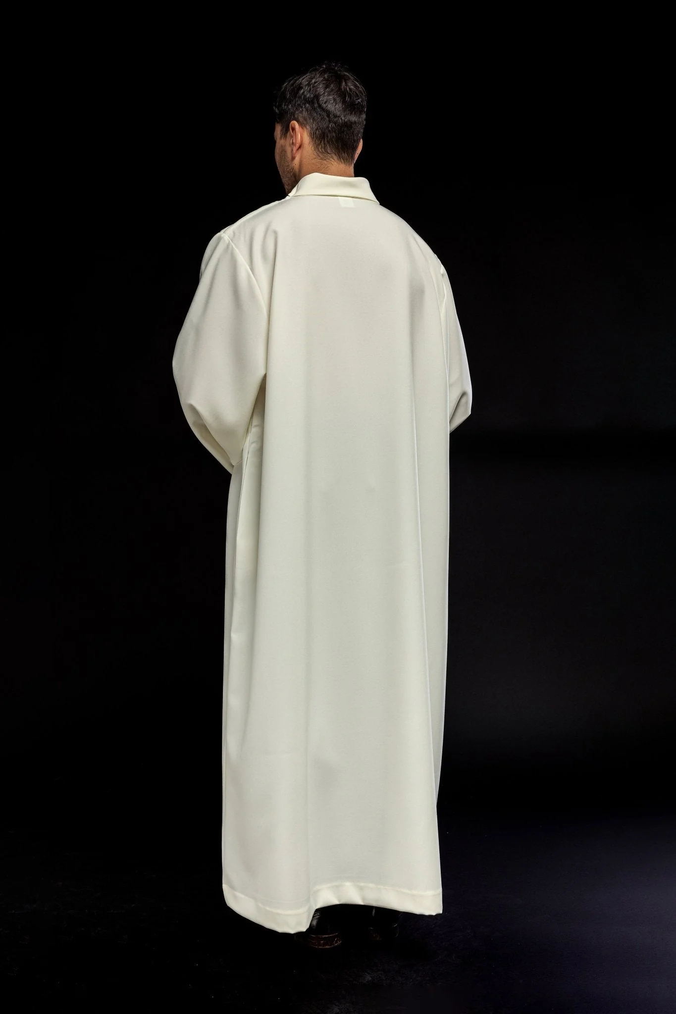 Simple plain alb cream colored - Image 7