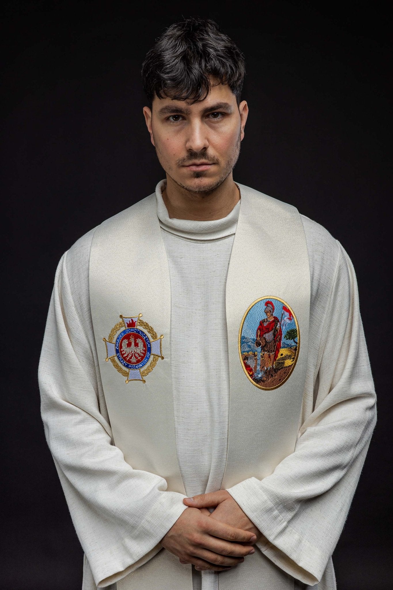 Stole embroidered with the image of St. Florian - Image 2
