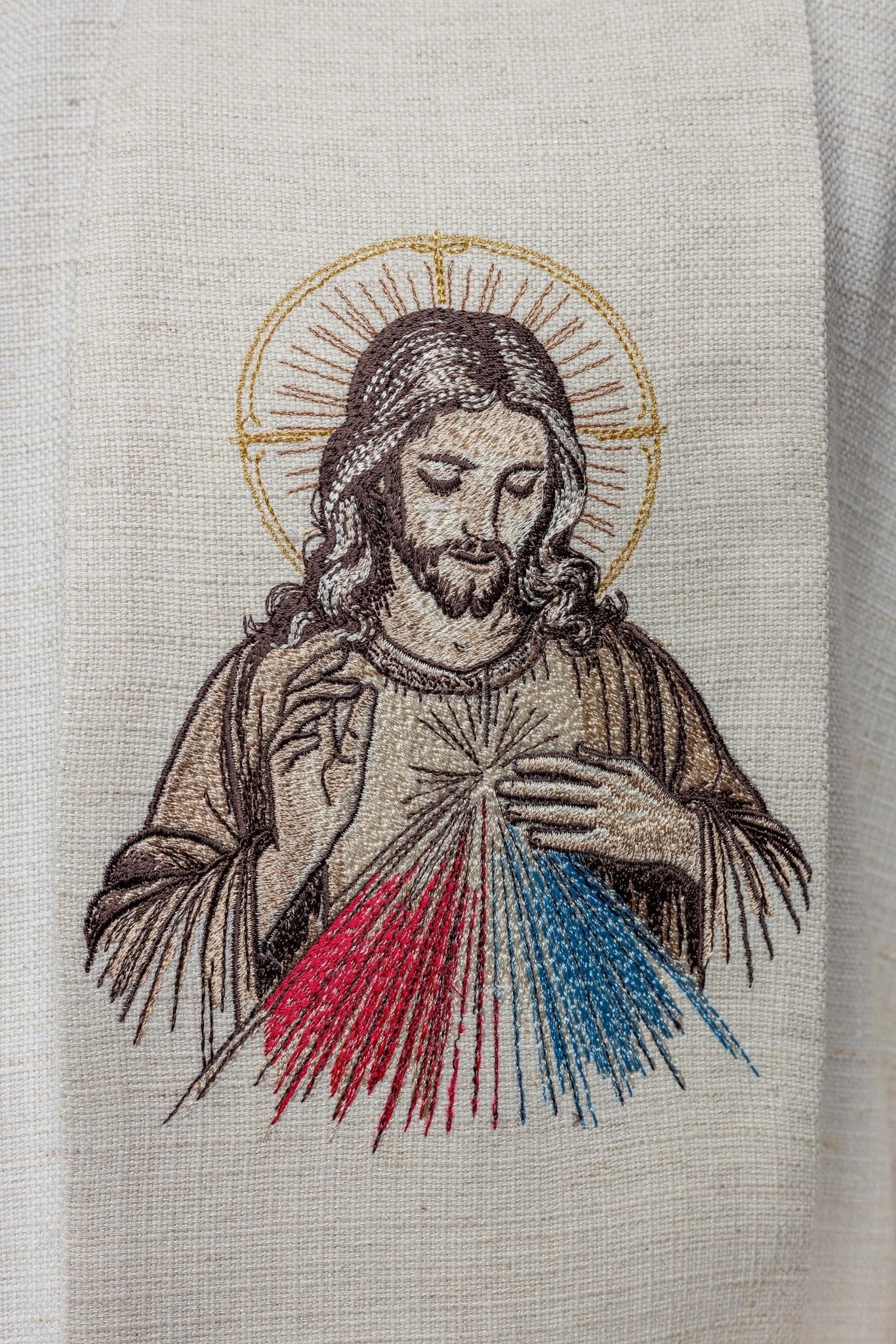 Stole embroidered with the image of the Merciful Jesus - Image 2