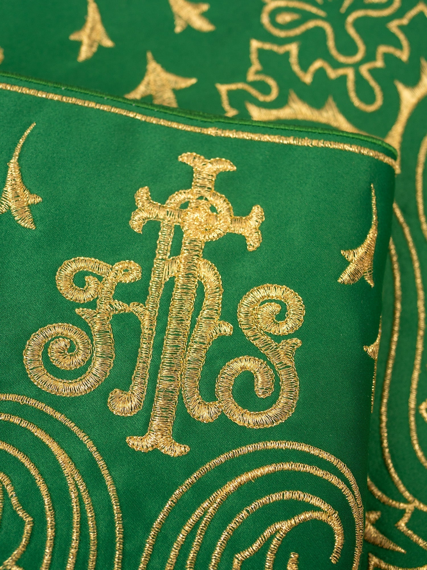 Trimmings with front embroidery IHS Green - Image 2